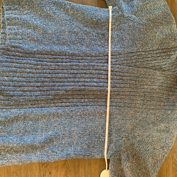 Blue Shawl Collared Charter Club Cardigan Sweater - Picture 5 of 6